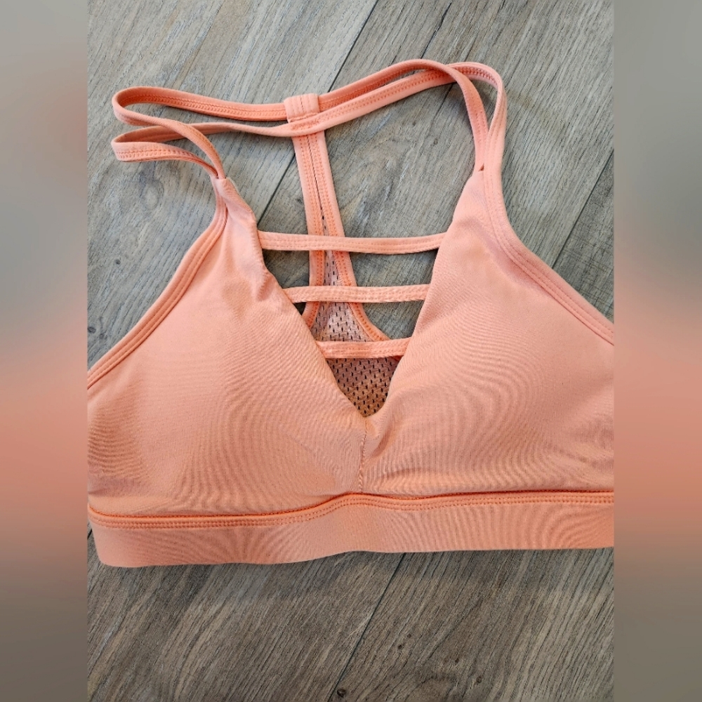 Xs Zyia Peach Grid Bra